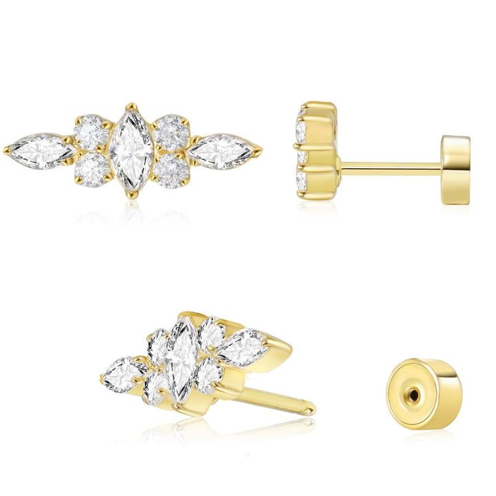 Ear studs with flat back | Stornfield