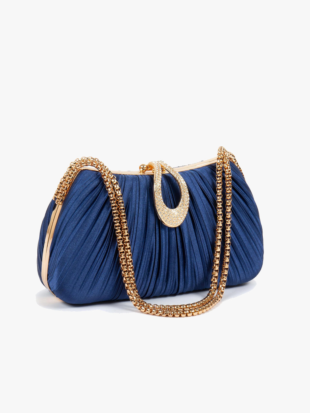 Luxurious Pleated Evening Clutch