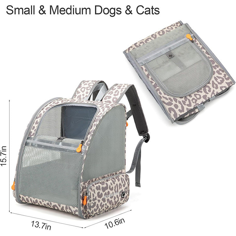 Pet Backpack with Breathable Mesh Inserts Stornfield