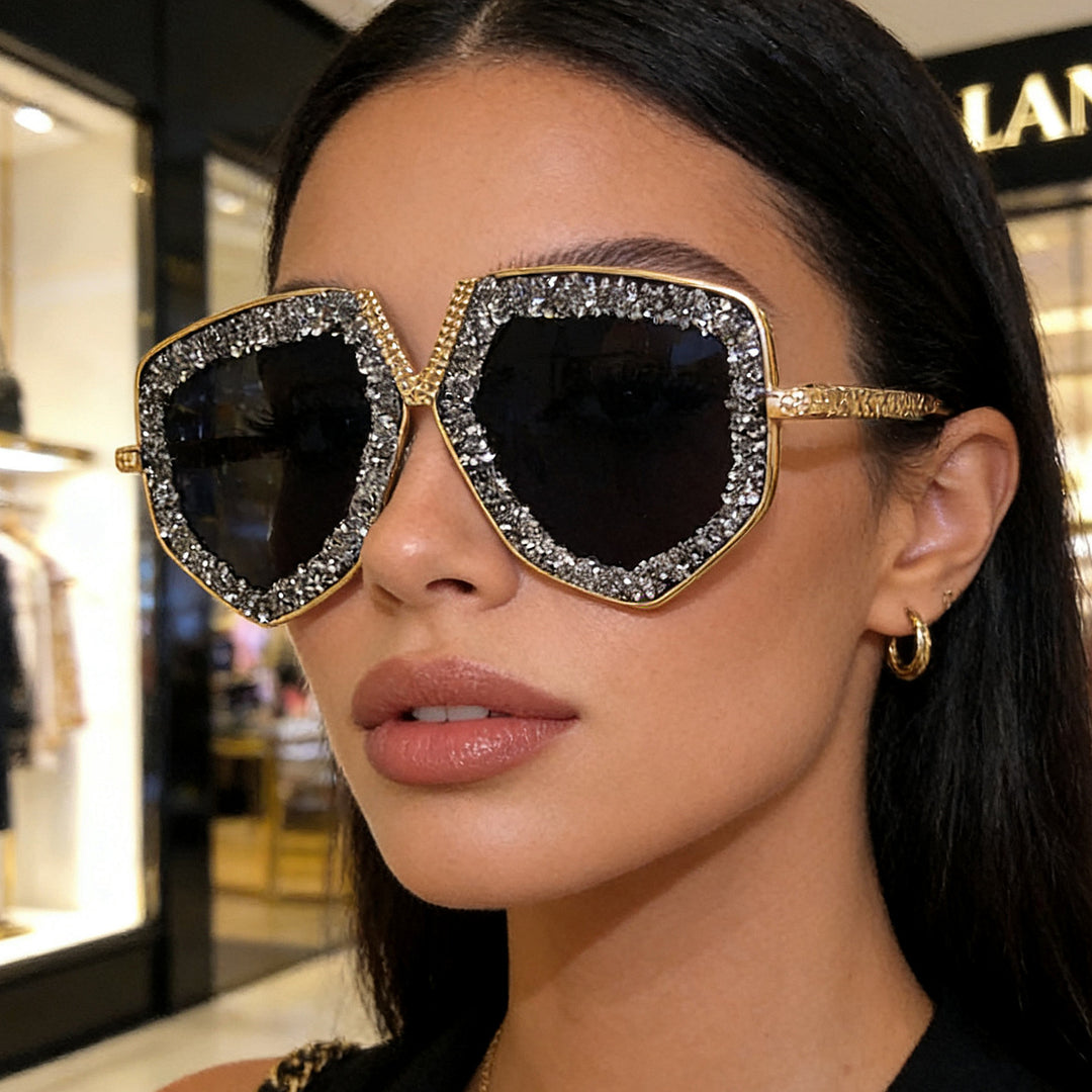 Ladies fashionable sunglasses with sparkling frame and elegant shape Stornfield