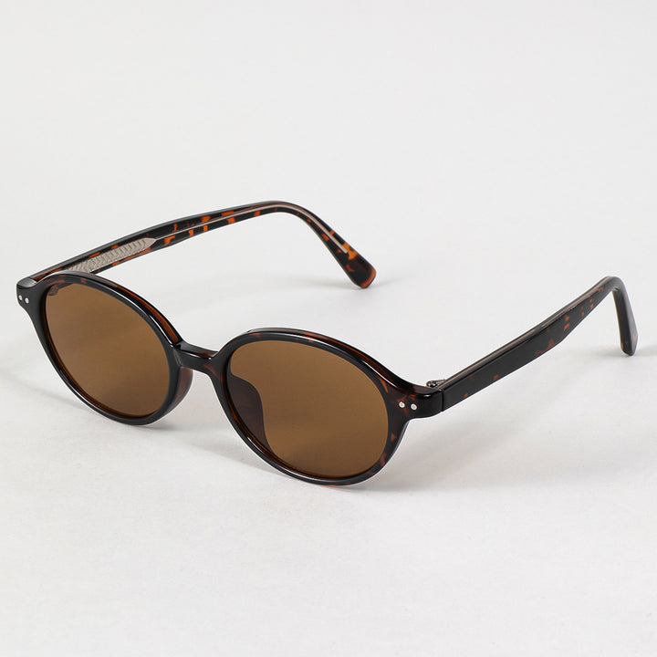 Women's fashionable retro-style sunglasses with brown lenses Stornfield