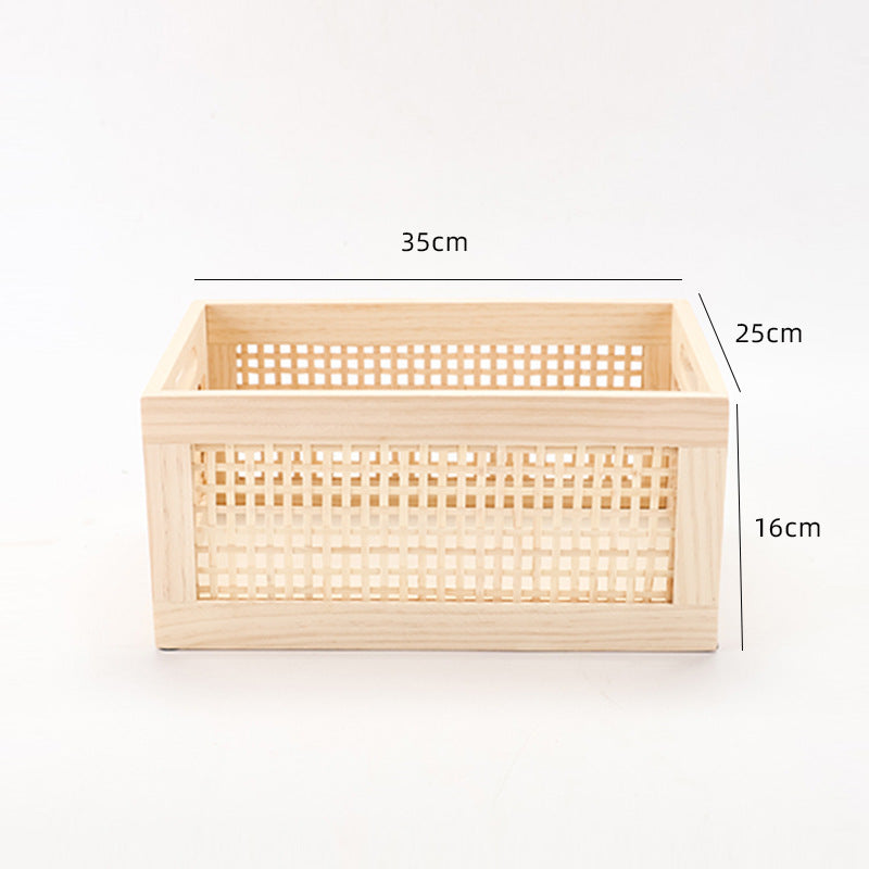 Wall-Mounted Wicker Storage Organizer Stornfield