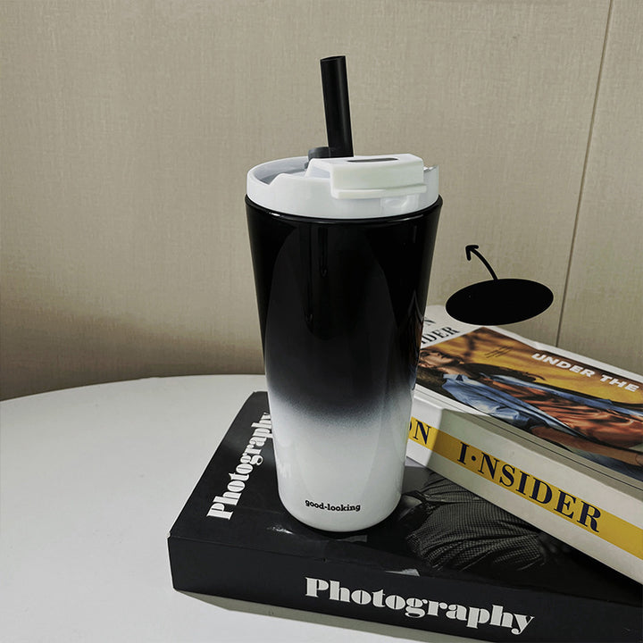 Ladies Insulated Drinking Cup with Lid and Straw Stornfield