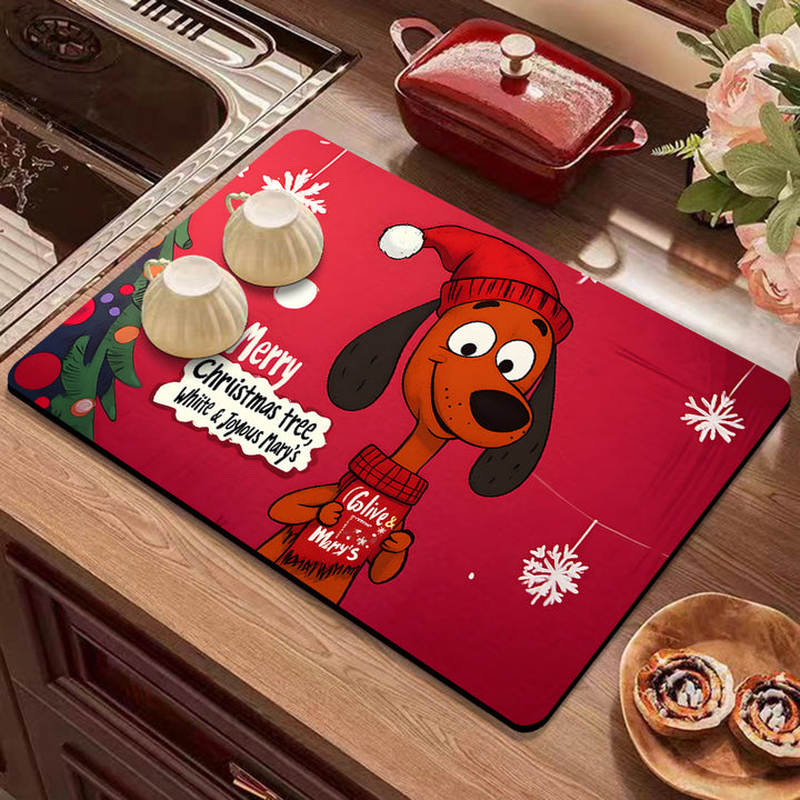 Holiday-Themed Kitchen Mat