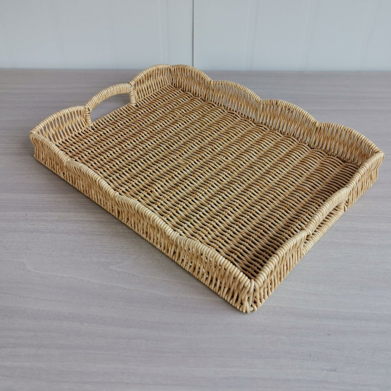 Elegant Woven Serving Tray Stornfield