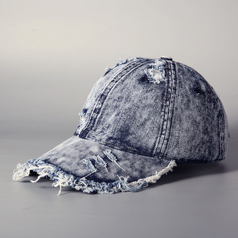 Men's Distressed Vintage Denim Baseball Cap Stornfield