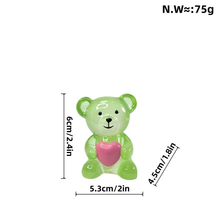 Decorative bear figure with heart Stornfield