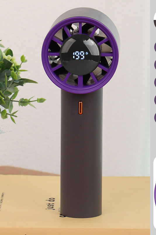 Ladies Portable Mini Fan with Digital Temperature Display Stornfield