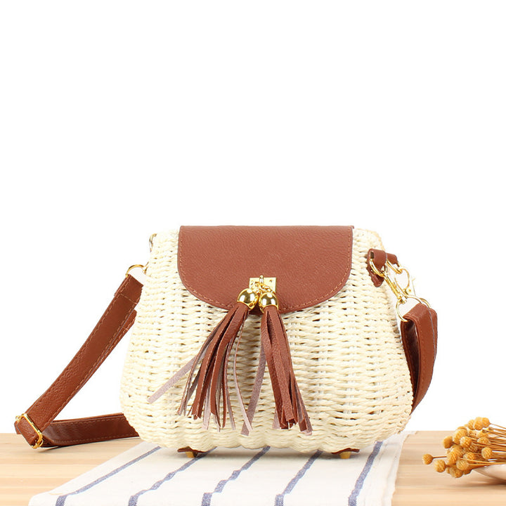Shoulder bag with decorative fringes Stornfield
