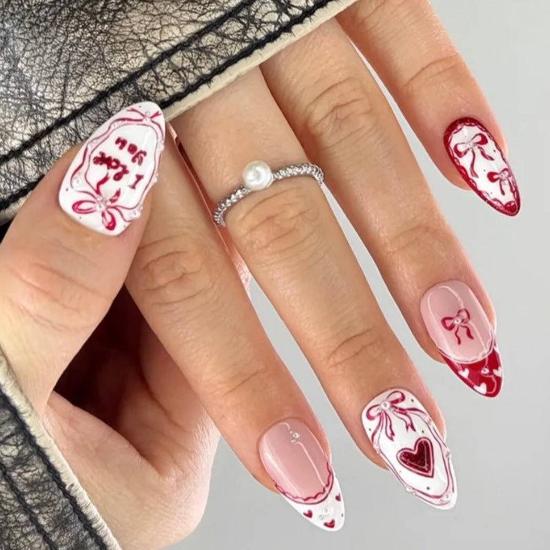 Romantic Message Press-On Nails Stornfield