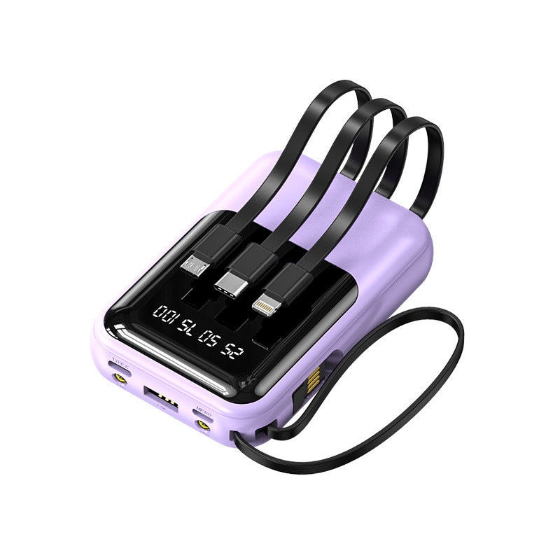 Multifunctional portable charger with integrated cable system Stornfield