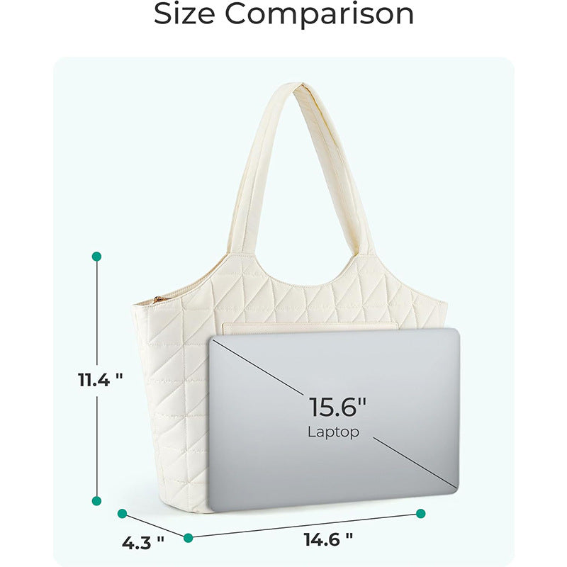Padded handbag with textured design Stornfield