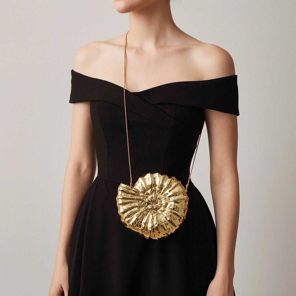 Sculptural Statement Crossbody Bag