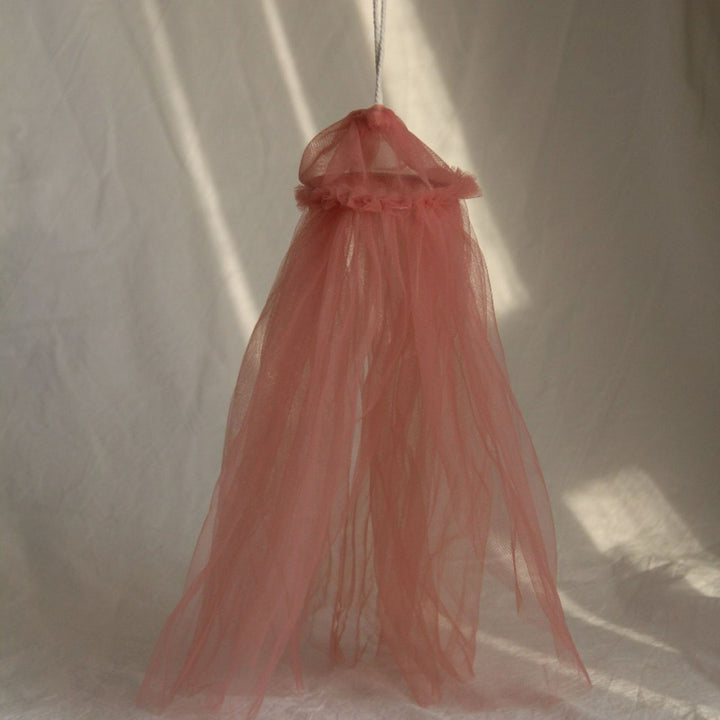 Decorative Hanging Bed Canopy Mosquito Net with Ruffled Top
