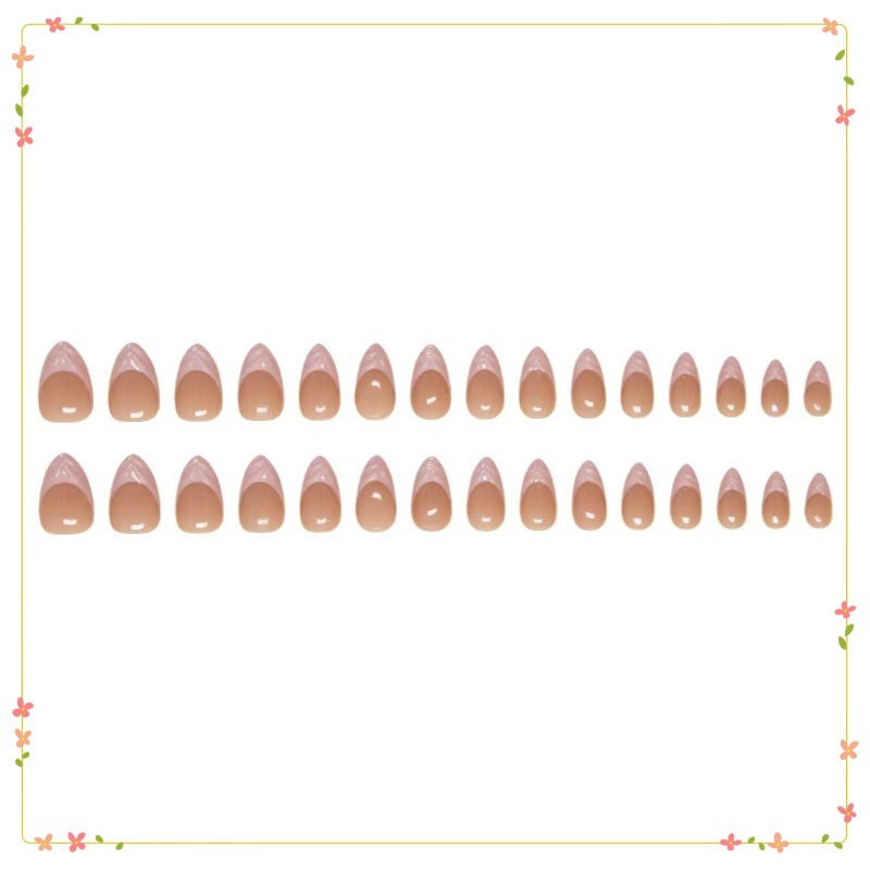 Elegant Nail Tips with French Design Stornfield