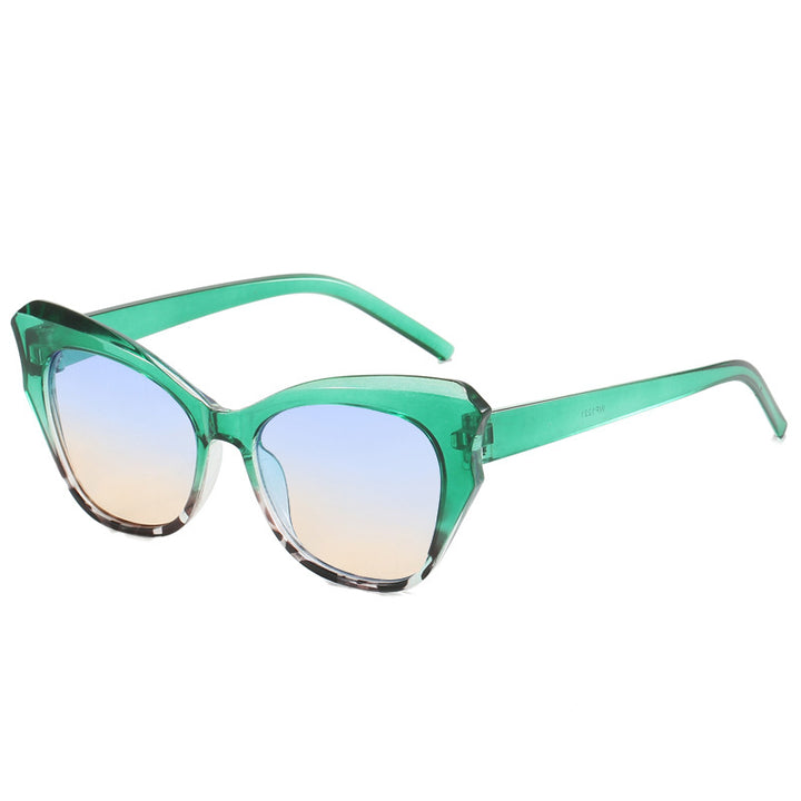 Women's Cat-Eye Sunglasses with Extravagant Mirror Design Stornfield