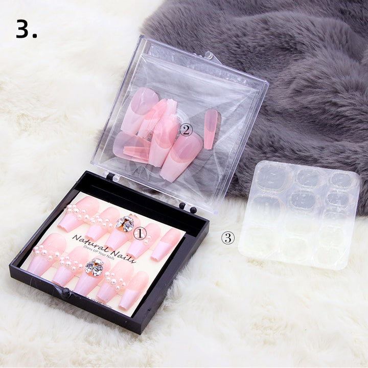 Elegant Pre-Designed Press-On Nail Set Stornfield