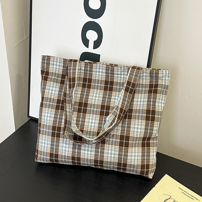 WoStylish Plaid Tote Bag Stornfield