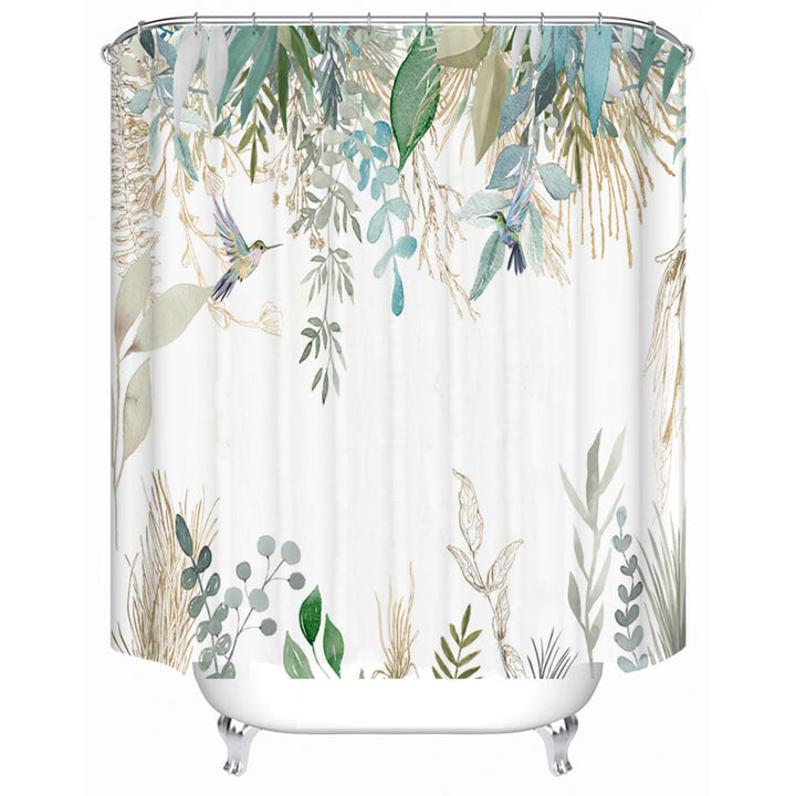 Floral Lavender Pattern Shower Curtain Stornfield