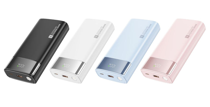 Portable power bank with slim design and digital display Stornfield
