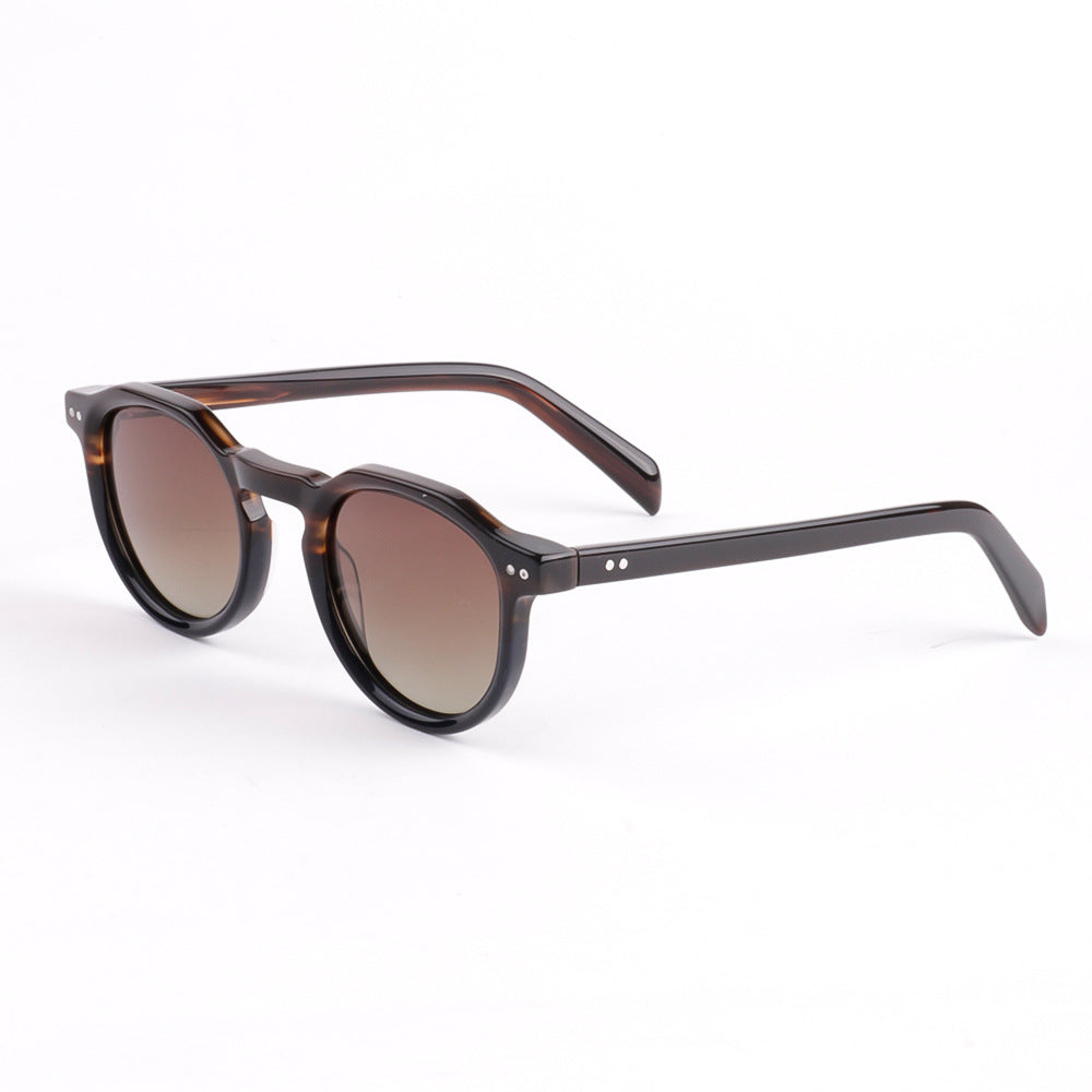 Ladies' fashionable sunglasses with stylish round frame and UV protection Stornfield