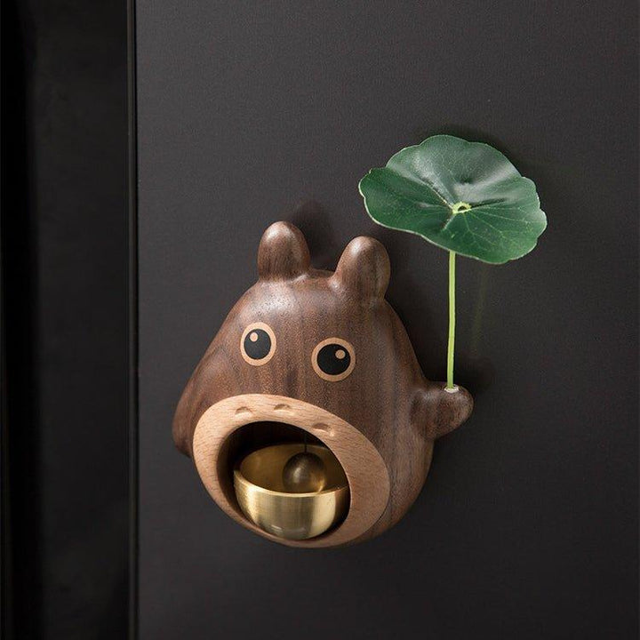 Handcrafted Wooden Totoro Doorbell With Metal Chime | Stornfield
