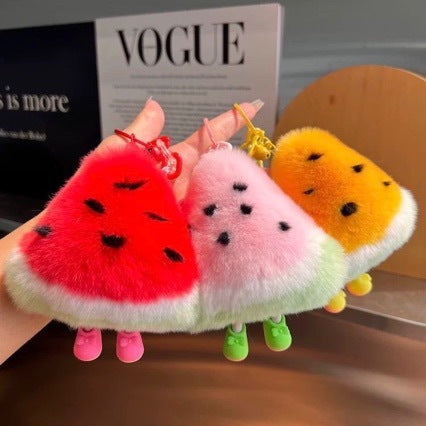 Plush Watermelon-Themed Keychain Set Stornfield
