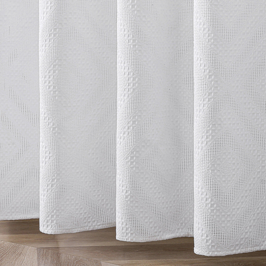 Textured Leaf Pattern Shower Curtain Stornfield