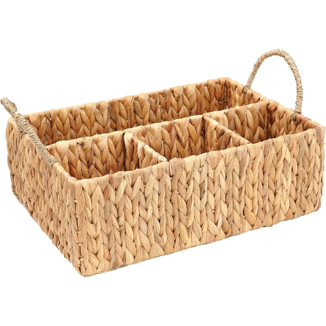 Woven Seagrass Organizer Basket Stornfield