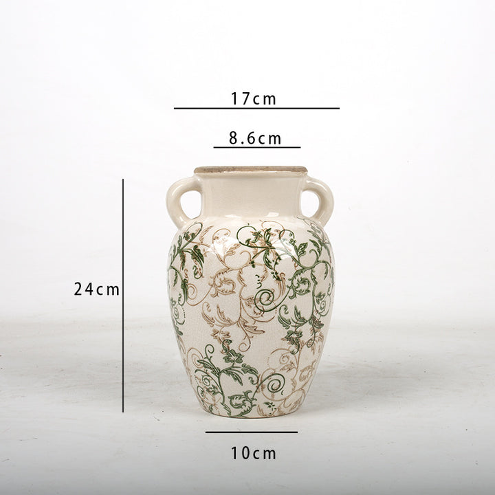 Floral ceramic vase Stornfield
