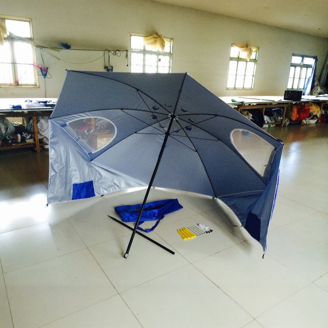 Sturdy beach umbrella with UV protection Stornfield