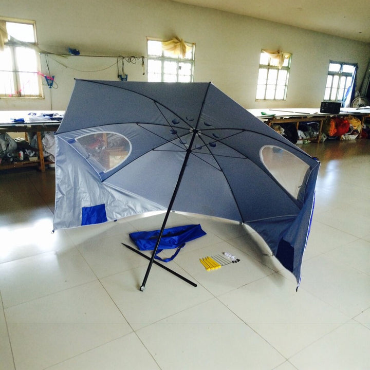 Sturdy beach umbrella with UV protection Stornfield