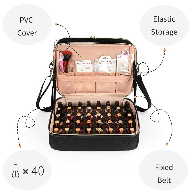 Elegant cosmetic organizer with multiple compartments Stornfield