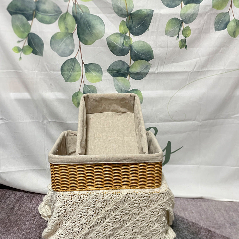 Handcrafted Rectangular Storage Basket Stornfield