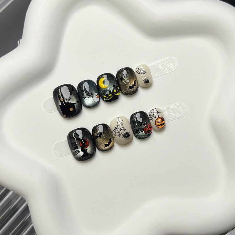 Themed Halloween Press-On Nail Set