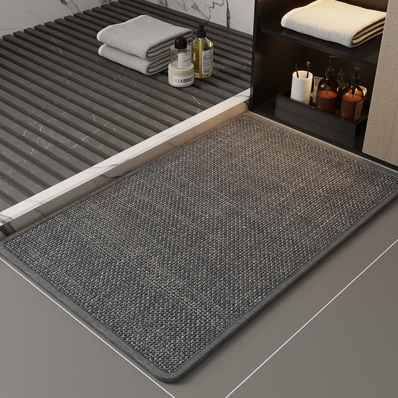 Decorative Coastal Fish-Themed Bath Mat for Bathroom