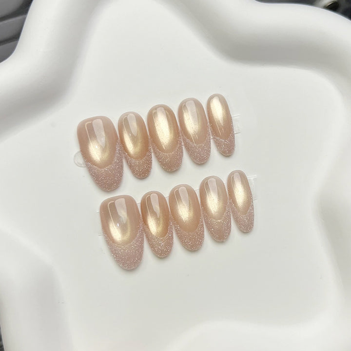 Elegant Glossy Press-On Nail Tips