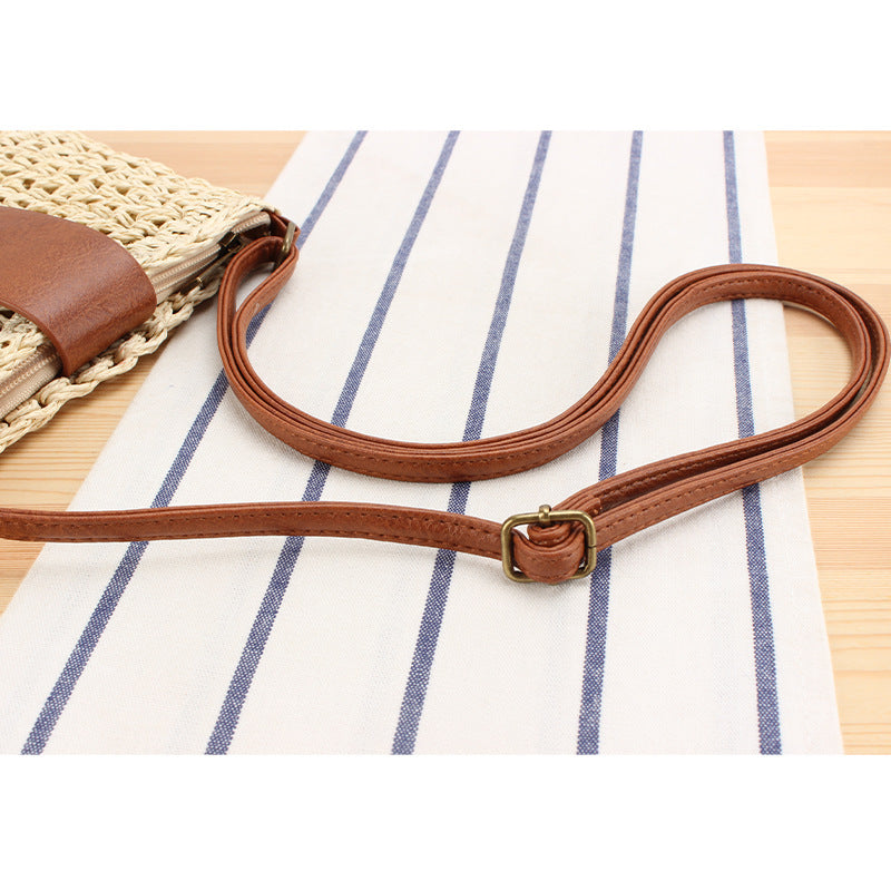 Braided shoulder bag with leather accents Stornfield