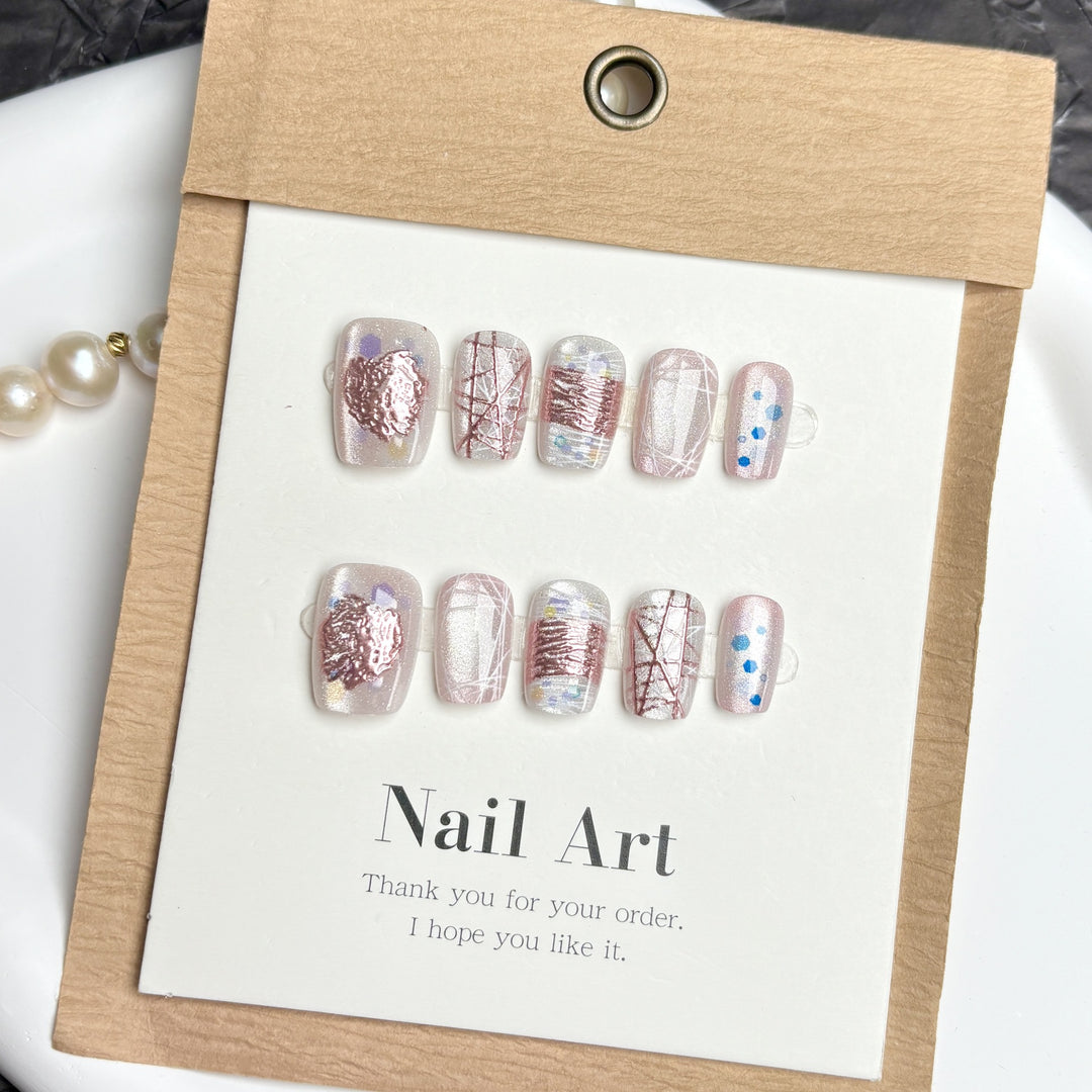 Premium Decorative Press-On Nail Art
