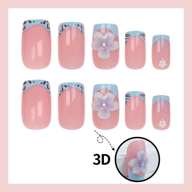 Artificial nails with floral designs Stornfield