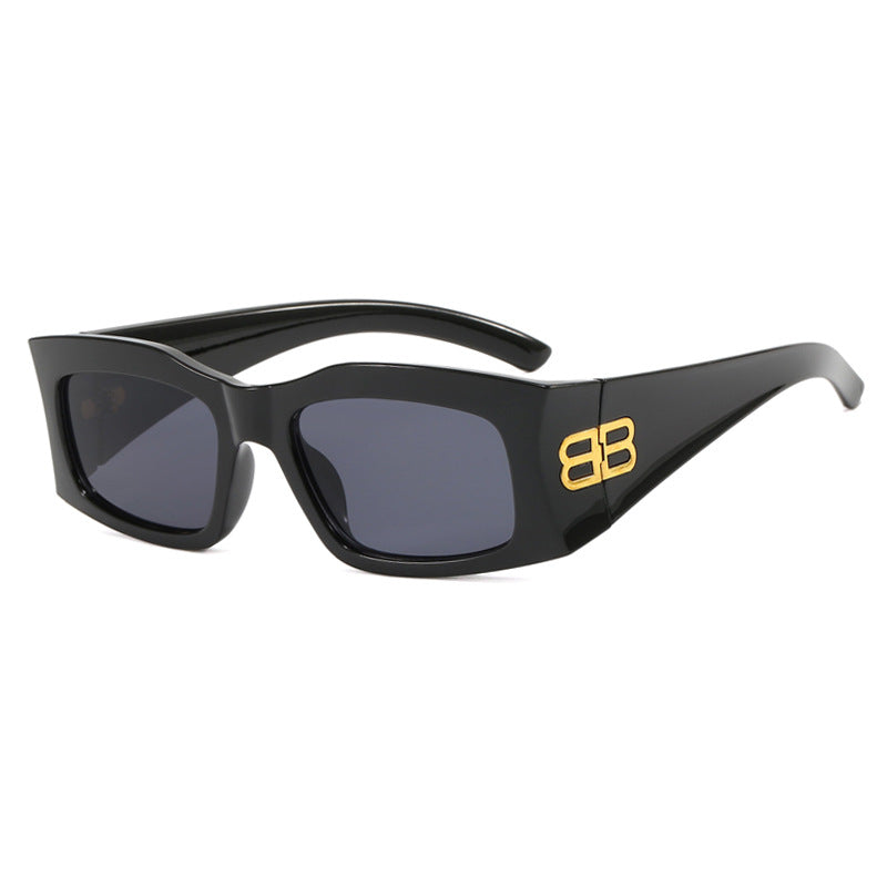 Women's fashionable sunglasses with angular frame and polarized lenses Stornfield
