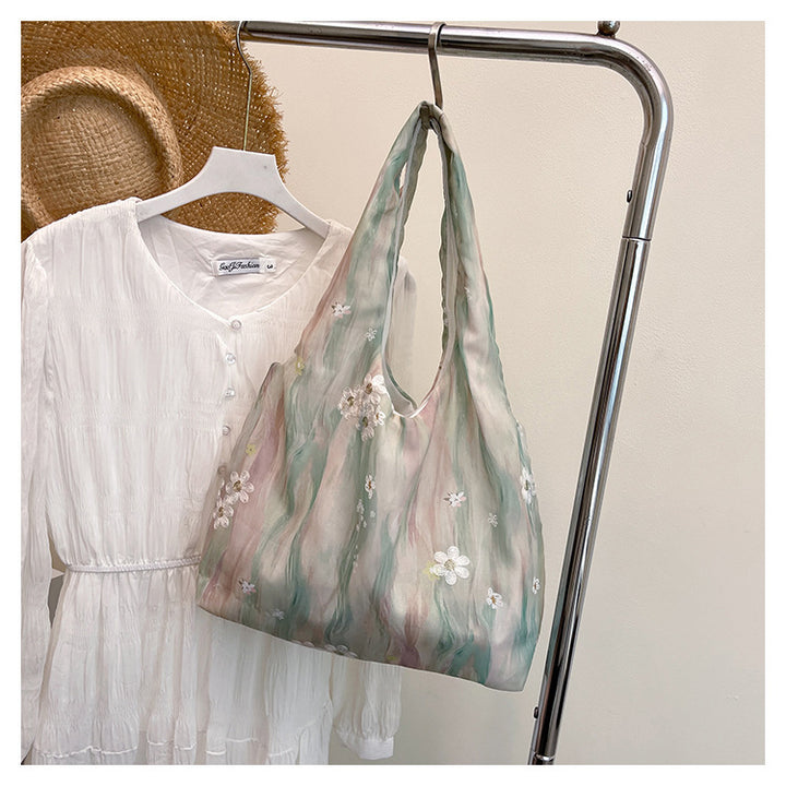 Elegant Floral Printed Shoulder Tote Bag Stornfield