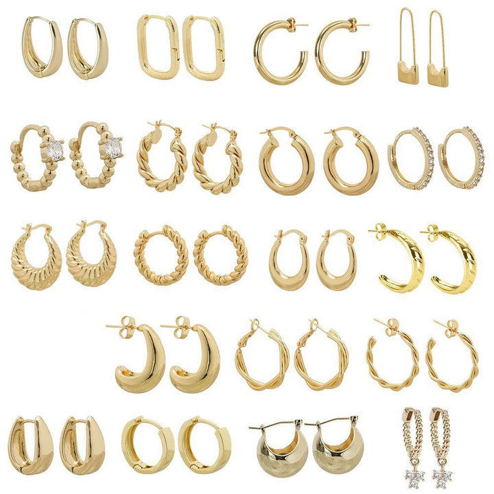Sleek Curved Huggie Earrings Stornfield