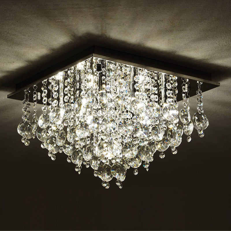 Crystal Droplet Ceiling Fixture