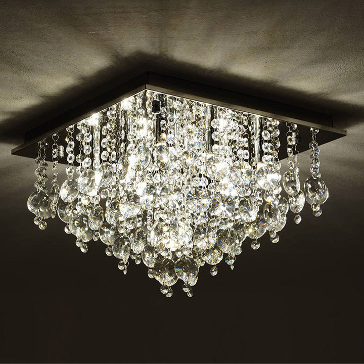 Crystal Droplet Ceiling Fixture