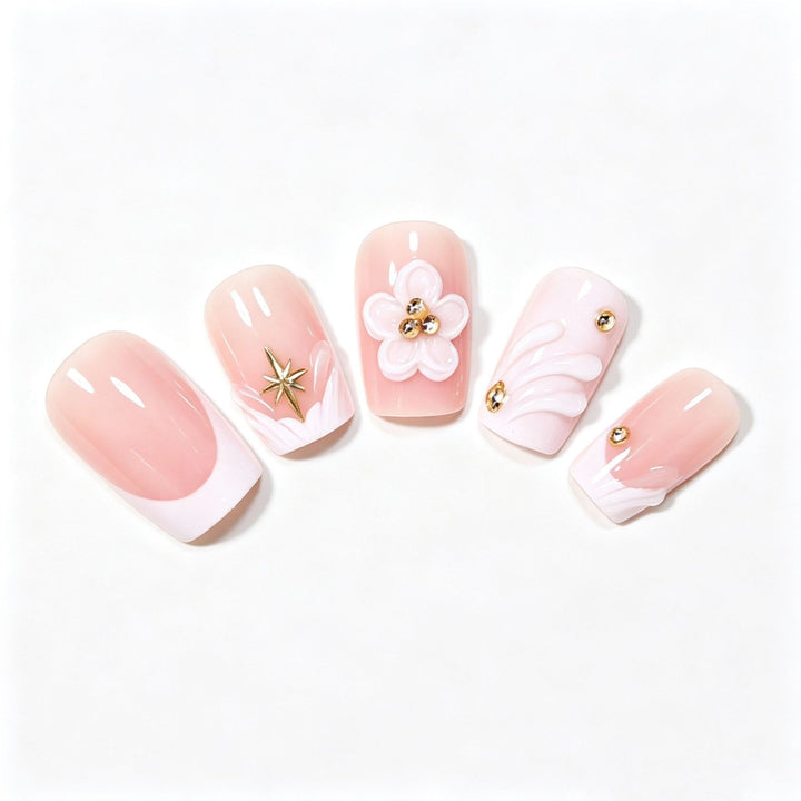 Floral-Themed 3D Nail Art Set Stornfield