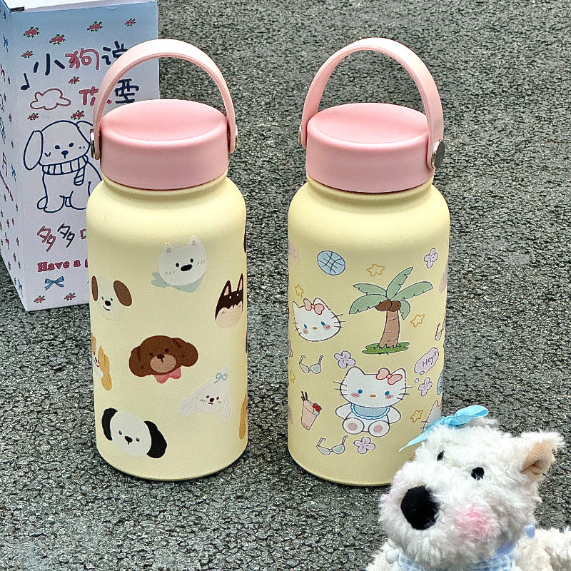 Women’s insulated drinking bottle with funny cat design Stornfield