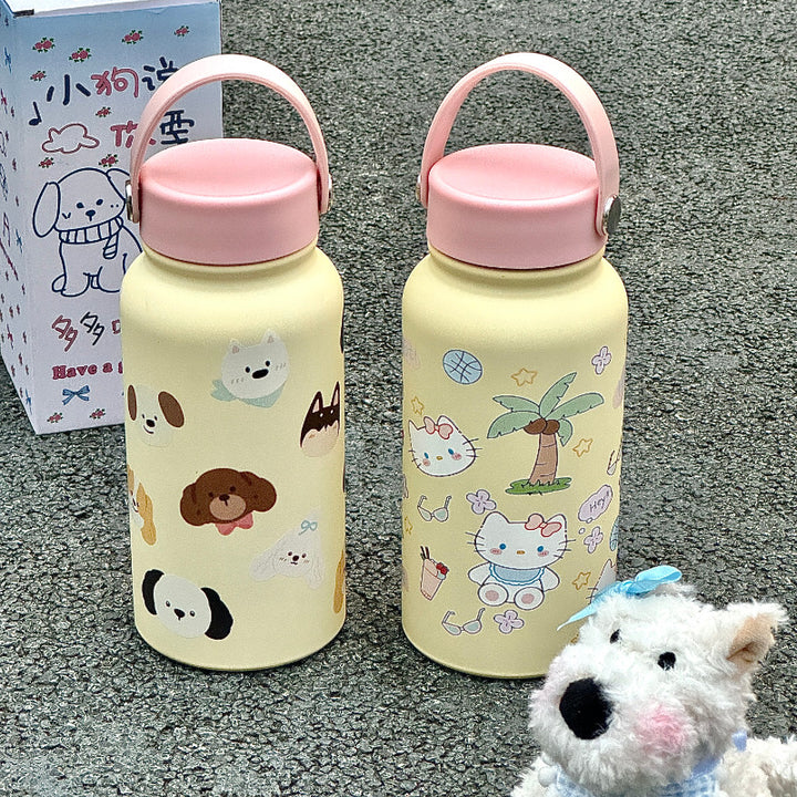 Women’s insulated drinking bottle with funny cat design Stornfield