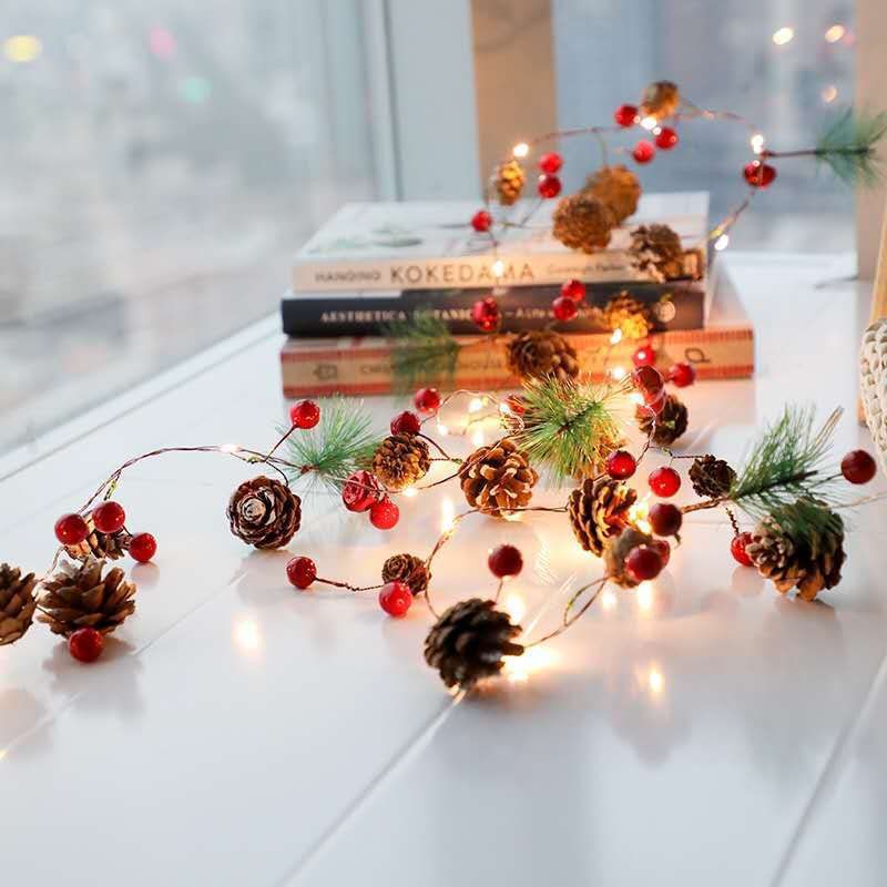 Decorative Pine Cone String Lights Stornfield