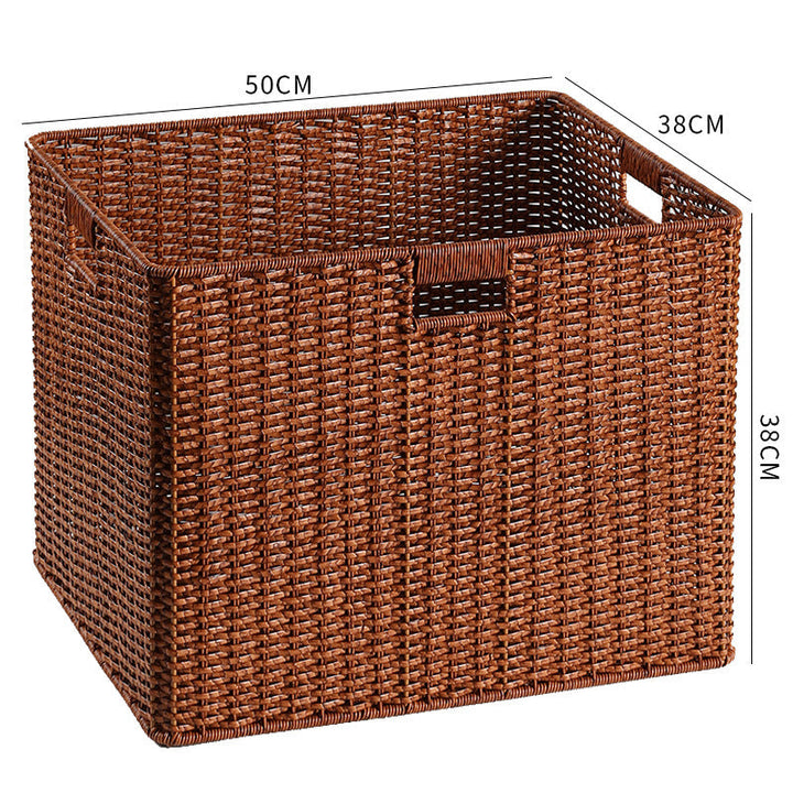 Large Woven Storage Bin with Ergonomic Cutout Handles Stornfield